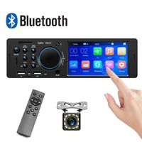 MP5 Car Player AMprime 1 Din Car Radio 4.1 Inch Touch Screen Music Player Car Stereo Bluetooth Dual USB AUX SD + Backup Camera