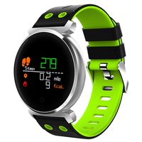 Bluetooth Smart Watch, IP68 Waterproof Colorful OLED Smart Watch, Blood Pressure Heart Rate Monitor Watch for Men Women