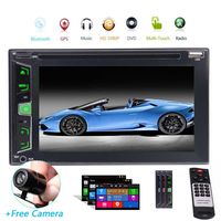 Backup Camera + GPS Double Din Car Stereo Radio DVD MP3 Player Handsfree Bluetooth with Map Card in Dash Universal 2 Din Car Video Audio Player USB SD Aux Car Logo with Special Win 8 UIs