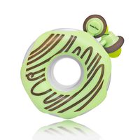 QearFun Candy Color Donut Earphone In Ear Earbud with Microphone and Cord Wrapper Set Winder for Smartphone Mp3 (Yellow)