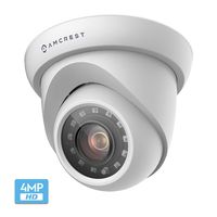 Amcrest UltraHD 4-Megapixel HDCVI Analog Bullet Outdoor Security Camera, 4MP 2688x1440P, 98ft Night Vision, 2.8mm Lens 100° Wide Angle, White (AMC4MBC28P-W) (Renewed)