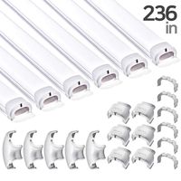 236 Inch Soft PVC Cord Raceway Kit, Declu - Cable Deco Plus, Flexible Channel for Easy Cutting and Install, On-Wall Organizer to Cover and Hide Tv Wire (Large, White Tube (Light-Gray Connector))