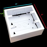 Electriduct 500 Series Raceway Accessory Double Junction Box (White)