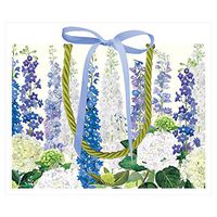 Caspari Delphiniums Small Gift Bag - 1 Each
