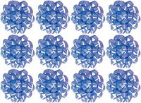 The Gift Wrap Company Decorative Confetti Gift Bows, Medium, Light Blue,pack of 12