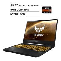 2020 Premium ASUS TUF 15.6 Inch FHD 1080p Gaming Laptop, AMD 4-Core Ryzen 5 3550H up to 3.7GHz, NVIDIA GeForce GTX 1050, 8GB DDR4 RAM, 512GB SSD, Backlit KB, Windows 10, Black