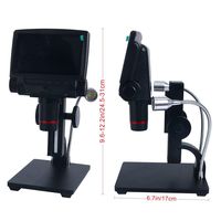 Andonstar ADSM301 5 inch LCD 1080P Wireless Remote Control Digital Microscope with Adjustable Stand, HDMI/AV/USB Output Camera Video Recorder with 8 LED Adjustable Light Source