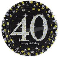 Sparkling Celebration 40 Paper Dessert Plates (24 Count)
