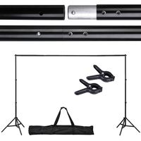 Adjustable Background Backdrop Support Stand Crossbar System Photo Studio 10 Ft