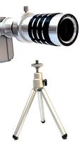 Compact Pocket Monocular Telescope for Phone Aluminium HD with Tripod 12x Magification 32mm