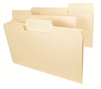 Smead SuperTab Heavyweight File Folder, Oversized 1/3-Cut Tab, Legal Size, Manila, 50 Per Box (15401)