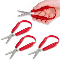 American Education Mini Easy Grip Scissors - Red - Set of 4