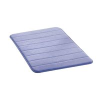 TbpersicwT Home bedroom carpet door mat, Thick Coral Fleece Sponge Bathroom Living Room Chair Mat Carpet Non-slip Rug - Dark Blue 6090cm