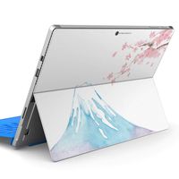 igsticker Ultra Thin Premium Protective Back Stickers Skins Universal Tablet Decal Cover for Microsoft Surface Pro7 / Pro2017 / Pro6 012914 Mount Fuji Cherry Blossoms Japan