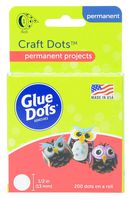 Glue Dots Craft Roll, Contains 200 ( .5 Inch) Adhesive Craft Dots (08165)