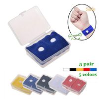 FUNUP Travel Motion Sickness Relief Wristband for Kids, Adults, Pregnancy Antinausea Treatments, 5 Pair Anti-Nausea Wrist Bands Travel Sweatband