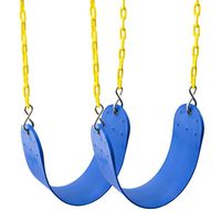 Squirrel Products 2 Pack Heavy Duty Swing Seat - Swing Set Accessories Swing Seat Replacement - Blue