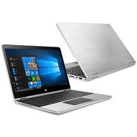 MightySkins Skin Compatible with HP Pavilion x360 15.6" (2018) - Cold Steel | Protective, Durable, and Unique Vinyl Decal wrap Cover | Easy to Apply, Remove, and Change Styles | Made in The USA