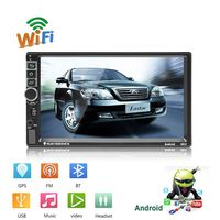 UNITOPSCI Car Stereo Double Din Android Car Radio Car Audio 7" Touch Screen Car Multimedia Player Bluetooth Radio GPS Navigation Support Mobile Internet, AUX Audio, USB,Time Online, Video& Audio Play