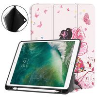 Insaneness iPad Keyboard Case Scratch Protection Smart Magnetic Leather Case Stand Cover iPad 6 6th Gen 9.7" 2018 A1893 A1954 (D)