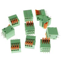 DGZZI 10PCS KF141R KF141V 8P 2.54mm Pitch 4 Position Spring Terminal Block PCB Connectors