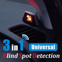 Universal Blind Spot Detection (BSD) + Lane Change Assistant (LCA) + Rear Cross Traffic Assistant (RCTA), 3 in 1