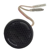 Massive Audio FT1 - 100 Watts Max, 50 Watts RMS, FT Series Car Audio Tweeters, 20mm Inverted Dome, 4 Ohm, 360 Degree Swivel Feature for All 3 Included mounting Accessories (Pair)