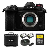 Panasonic LUMIX G9 Mirrorless Camera Body, 20.3 Megapixels Plus 80 Megapixel High-Resolution Mode, 5-Axis Dual