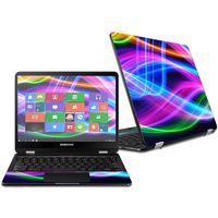 MightySkins Skin Compatible with Samsung Chromebook Pro 12.3" - Light Waves | Protective, Durable, and Unique Vinyl Decal wrap Cover | Easy to Apply, Remove, and Change Styles | Made in The USA