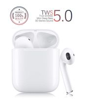 Wireless Earbuds Bluetooth 5.0 Headsets Bluetooth Headphones 3D Stereo IPX5 Waterproof Pop-ups Auto Pairing Fast Charging for Apple of airpods and Airpod Sports Earphone Apple Wireless Earbuds.