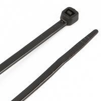 Performance Tool W2904 100pc 4" Cable Tie, Black With Tensile Strength 18 Lbs
