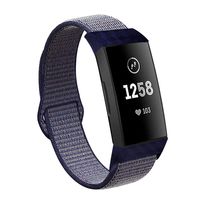 VEAQEE Nylon Bands Compatible with Charge 3 & 3 SE Women Man Soft Nylon Band Breathable Quick Release Sport Replacement Accessories Wristband, 5.3''- 8.7''