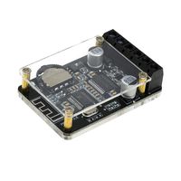 UCTRONICS Bluetooth 5.0 Car Audio Amplifier Board, 10W 15W 20W 2.0 Dual Channel Stereo Wireless Mini Amp Module with Acrylic Case, DIY Speaker Home Sound System