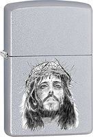 Zippo Personalized Message Engraved on Backside Jesus Christ, Thorns Windproof Lighter