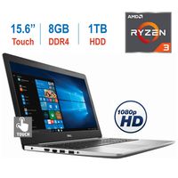 Dell Premium Inspiron 5575 15.6-inch Touchscreen FHD (1920 x 1080) Display Laptop PC, AMD Quad-Core Ryzen 5 2500U up to 3.6 GHz, HDMI, MaxxAudio Pro, Bluetooth, Backlit Keyboard, Windows 10