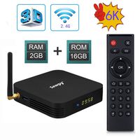 Sawpy TX6 Android tv Box 9.0 2GB RAM + 16GB ROM Allwinner H6 up to 1.5 GHz Quad core ARM Cortex-A53 4K&6K 2.4GHz WiFi USB 3.0 Smart TV Box