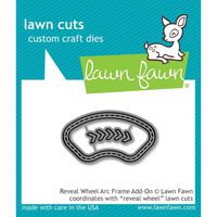 Lawn Fawn LF1977 Reveal Wheel Arc Frame Add-On Custom Craft Dies