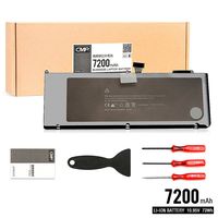 CMP 7200mAh A1321 A1286 Replacement Battery for Apple MacBook Pro 15 inch, Fits MB985 MB986 MC118 MC371 MC372 MC373 (2009 2010 Version, Cycles Charge > 800 Times)