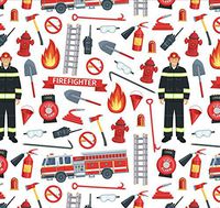 Firefighter Wrapping Paper Party Gift Wrap - Folded Flat 30 x 20 Inch - 3 Sheets