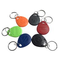 125khz Key fob, Access RFID tag em4100 chip for Access Control (Pack of 10) (Mix Color)
