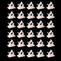 Viaky 30 Pieces White Adjustable Cable Clips Self-Adhesive Desk Organizer Nylon Wire Management Wire Holder