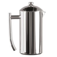 Frieling USA Double Wall Stainless Steel French Press Coffee Maker with Zero Sediment Dual Screen, Polished, 23-Ounce