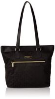 Kenneth Cole Reaction Women's New York Kc Street Jacquard 15" Laptop Tote Black One Size