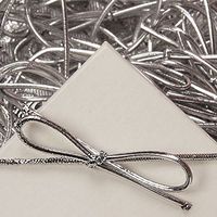 16 Inch Metallic Silver Stretch Loops (50)