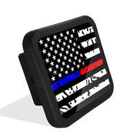 USA US American Flag Trailer Hitch Cover Tube Plug Insert (Fits 2" Receivers)
