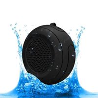 CYBORIS IPX7 Waterproof Outdoor Bluetooth Speaker Swimming Pool Floating Portable Mini Speakers Wireless 5W with Microphone & TWS for Beach, Bathroom, Home, Shower (Black)