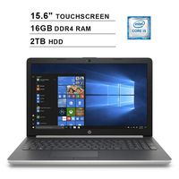 2019 Newest HP Pavilion 15.6 Inch Touchscreen Laptop (Intel Core i5-7200U up to 3.10 GHz, 16GB DDR4 RAM, 2TB HDD, Intel HD 620, WiFi, Bluetooth, HDMI, DVD, Webcam, Windows 10)