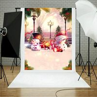 Iusun Christmas Backdrops For Photography, Christmas Backdrops Vinyl Wall 3x5FT Digital Background Photography Studio (G)