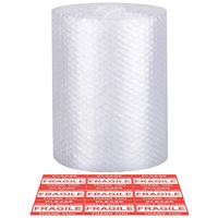 Bubble Cushioning Wrap - Bubble Cushioning Wrap for Moving with Perforated Every 12'', Easy to Tear, Small Bubble, Thicker & Durable for Packing, Delivering & Moving 12'' x36 Feet