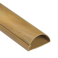 D-Line 1D5025O TV Trunking | Cable Management System | Perfect to Hide Wires & Tidy Cables in The Home or Office | Covering Cables from Wall Mounted TVs - 50x25mm, 1m Length, Oak-Effect
